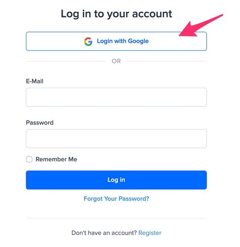 Login to your account .